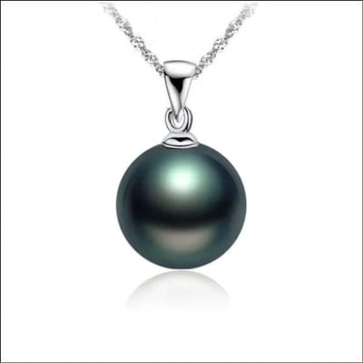 Aramat Jewels | Halskettingen | Elegante Zilveren Dames Halsketting met Parel | Groen | |1,5mm | Zilver | Volwassenen | Verkleurd niet