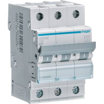 Hager MCN332 MCN332 Zekeringautomaat 3-fasig 32.0000 A 230 V, 400 V