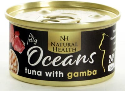 Natural Health Cat Oceans Tuna & Gamba Multipack 24 X 85 Gram + Gratis Schuurman Snack