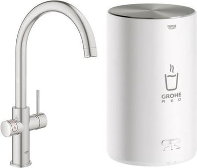 Grohe Kokendwaterkraan Red Duo Supersteel En M-size Boiler