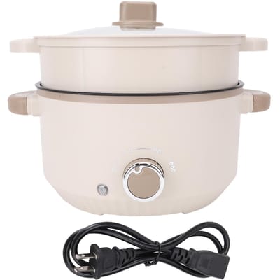 Elektrische Pot 3L Grote Capaciteit Anti-Broei Aanraakveilig Anti-Aanbaklaag Multifunctioneel Elektrisch L(for 6.5-9kg)