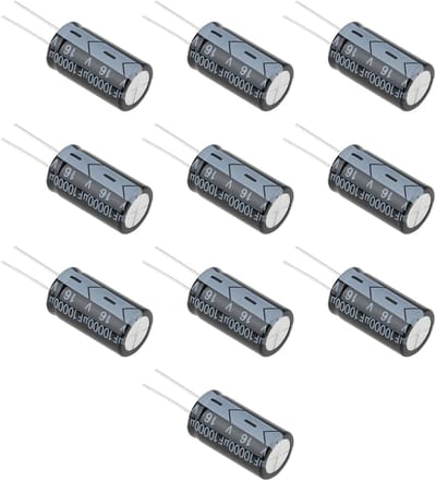 Dailygoody - Radiale Lood Aluminium Elektrolytische Condensatoren - 10 Stuks - 10000μF 16V - Voor Audio Versterkers - Hoge Capaciteit - Betrouwba