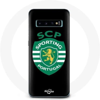 Samsung Galaxy S10 hoesje scp sportief portugal zwarte achtergrond