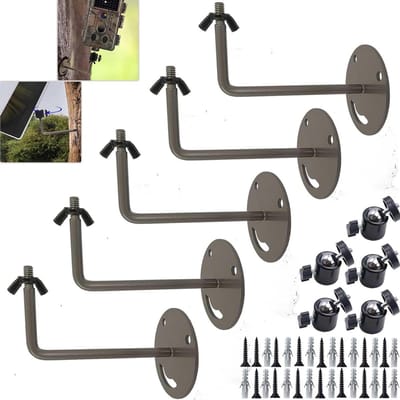 Camera houder - Universele montage - Beveiliging monitoren - 360 graden draaibaar - 5 stuks - Zwart