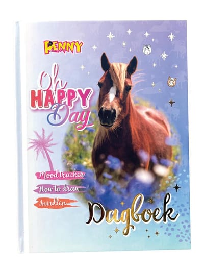 Penny Dagboek Happy - Dagboek Paarden - Dagboek Meisje - Journal - Journaling - Journaling Producten - Paardencadeaus - School - School Spullen - Notitieboek - Notitieboekje - Dagboek Kinderen - Paarden - Paard - Paarden Spullen - Pony - Veulen