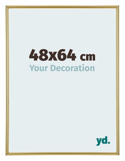 Your Decoration - Puzzellijst 48x64 cm - Goud - Puzzellijst 500-1000 stukjes - Kunststof Fotolijst - Annecy