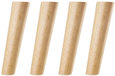 Cosensi- Meubelpoten 20CM Schuin - Set van 4 - Houten Meubelpoten - Vervangende Poten voor Bank/Bed/Stoel - Montageplaten en Schroeven - Sterk en Slijtvast