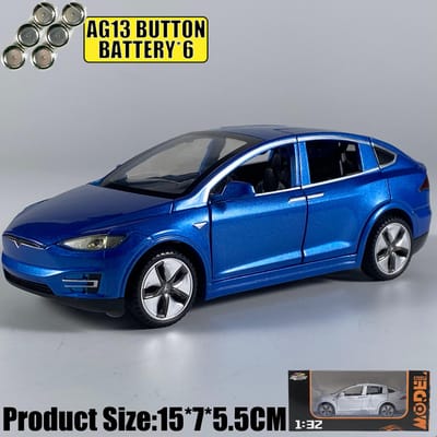 1:32 Model X Awd Middelgrote Luxe SUV Legering Metaal Diecast Modelauto Simulatie Huis Trendy Ornamenten En Collectie Hobby Cadeaus