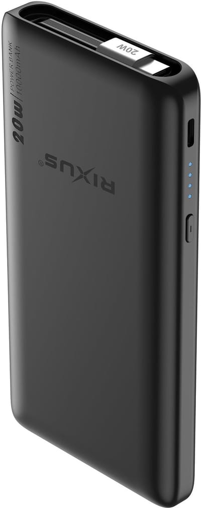 Rixus RXPB08 Powerbank With Built-in USB-C Cable 70cm 10000mAh 22.5W Black