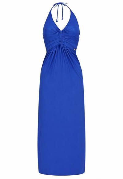 Chic by Lirette - Halter jurk Natural - Cobalt - S