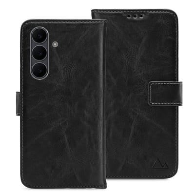 My Style Telefoonhoesje geschikt voor Samsung Galaxy S25 FE Hoesje | My Style Flex Wallet Bookcase Portemonnee | Pasjeshouder voor 3 Pasjes | Telefoonhoesje voor Pinpas / OV Kaart / Rijbewijs - Zwart