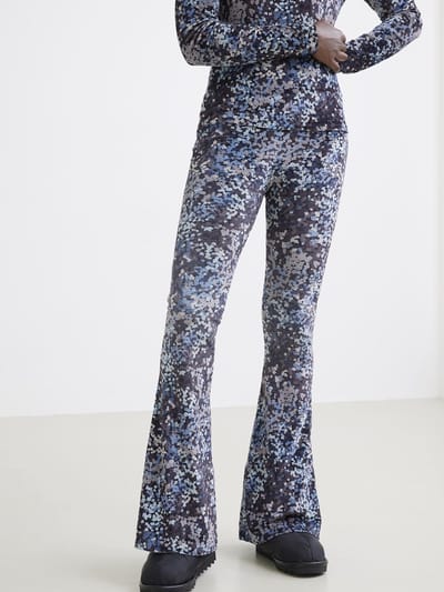 Catwalk Junkie Tr Cloudy Leaves Dames - Chino - Pantalon - Blauw - Maat XS