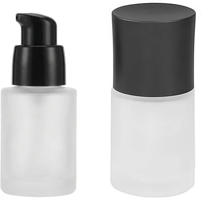 Dailygoods- Cosmetica-bewaarpot 30ml - Glazen Fles - Vacuümpomp - Duurzaam - Lichtgewicht - Compact Formaat - Dispenser
