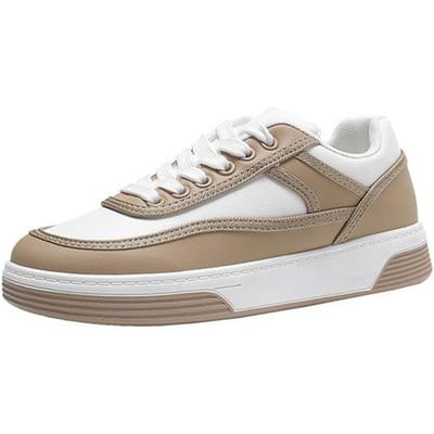 Baskets Chunky Printemps Femme Blanches Chaussures Vulcanisées Nouvelles Baskets à Plateforme Noires pour Femme Cuir Semelle Épaisse Chaussures Décontractées Dames 40 gray