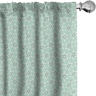 ABAKUHAUS Mint – Gordijnen 2x75x175 cm – Mikrofaser, Halfdonkerend