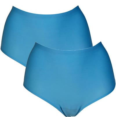 After Eden Unlimited high waist brief 2-pack - Light blue - OS