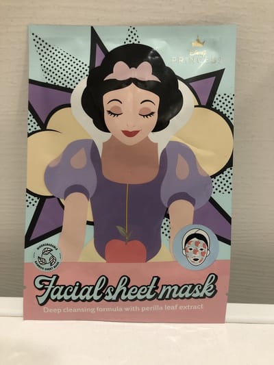 Disney princess bamboo face sheet mask snowwhite - sneeuwwitje - bamboe gezichtsmasker - tissue masker - diepreinigend - met perilla leaf