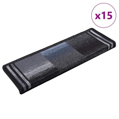 vidaXL - Trapmatten - zelfklevend - 15 - st - 65x21x4 - cm - zwart - en - grijs