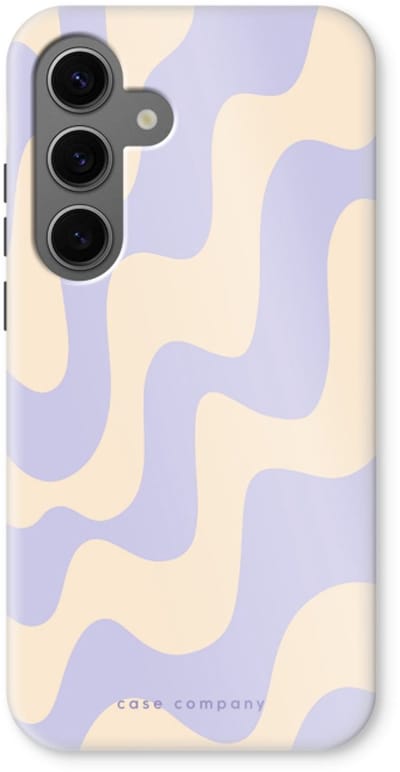 Case Company® - Hoesje geschikt voor Samsung Galaxy S24 hoesje - Flow - Tough Case - Maximale Bescherming alle Kanten en Schermrand