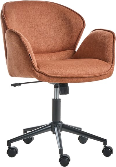 BELMAR - Bureaustoel - Oranje - Polyester