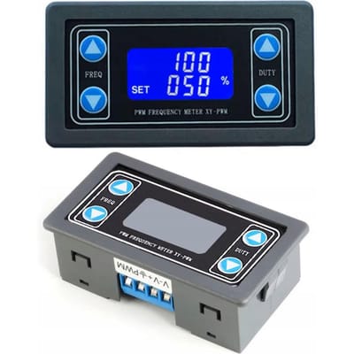 Digitale XY-PWM generator 1Hz-150kHz 3,3-30V met UART LCD