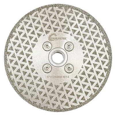 Diamant Doorslijpschijf 125mm voor Graniet, Marmer en Keramiek - M14 Schroefdraad