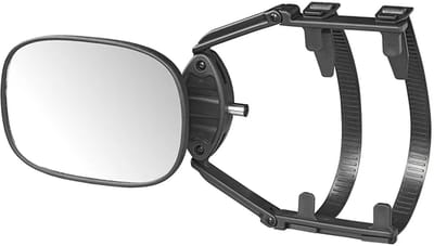 ProPlus Caravanspiegel - 41 x 14 x 19 cm - Vlak Glas - Opzetspiegel - Uitschuifbaar 37.5 - 41 cm - Zwart