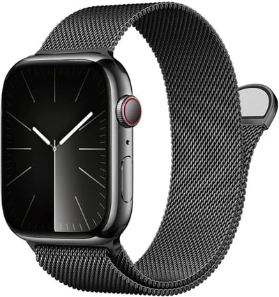 Stravo Milanese bandje - Grafiet - Geschikt voor Apple Watch 42mm(Series 11/10) 41mm 40mm 38mm - RVS metaal Milanees smartwatchbandje met magneetsluiting - Voor Apple Watch SE 1 2 3 / Series 11 10 9 8 7 6 5 4 3 2 1