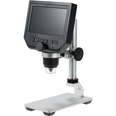 Microscope vidéo numérique électronique 600X 4,3  avec écran LCD 3,6 MP, loupe LED portable pour mobile EU Plug