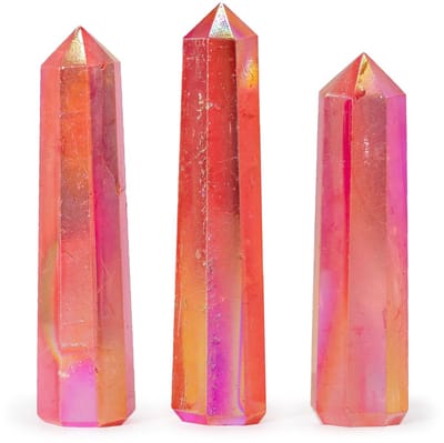 Edelsteen Obelisk - Aurora Kristal Kwarts Perzik