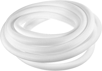 Kabelmantel 3/4 inch x 25 voet - Flexibele gegolfde kabelbescherming voor elektrische bedrading, wit en duurzaam
