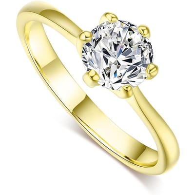 Bagues de fiançailles pour femmes Mariée Cristal Cuivre Doré Anneaux de mariage Accessoires Bijoux Mode Coréenne Bijoux R014 9 beige