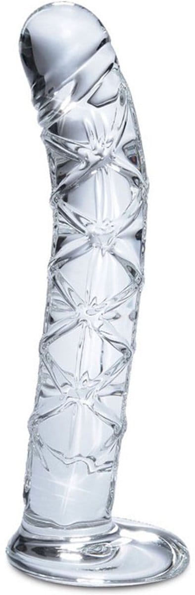 Transparante glazen dildo - Crystal - Ribbels - Anaalplug - 15CM bij 3CM