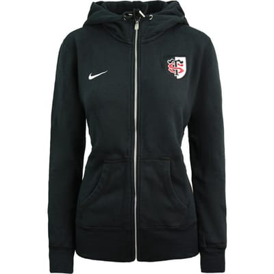 Nike Rugby Stade Toulousain Zip Up Hoodie Dames Zwart Trui 454221 010