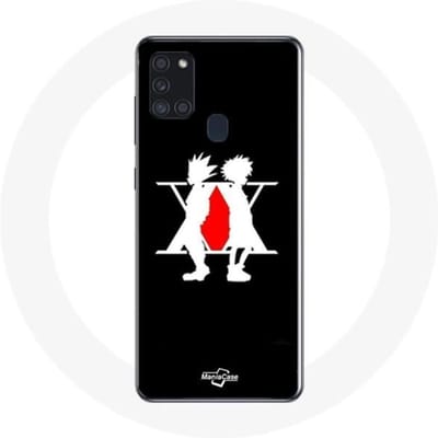 Coque Samsung Galaxy A21S Hunter x Hunter Manga Logo Noir