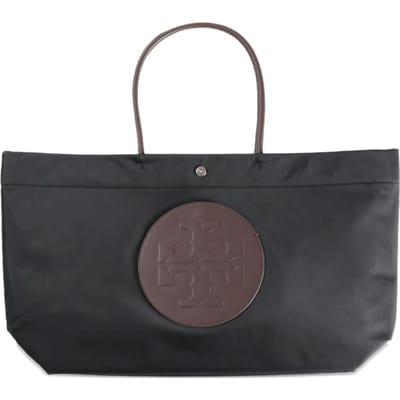 Tory Burch zwarte tas vrouw en draai tote