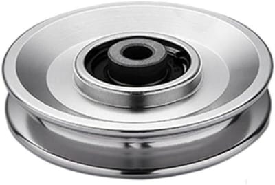 Katrol Wiel - Fitness Katrol - Fitness Oefeningen - Stille Lagers - 90 mm - Zilver