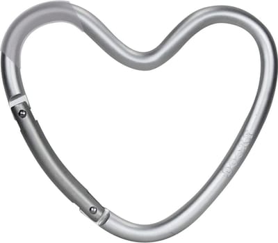 Universele Haak - Kinderwagenhaak Organizer - Tassen Ophangen - Hartvormig Aluminium - 102 cm - Zilver