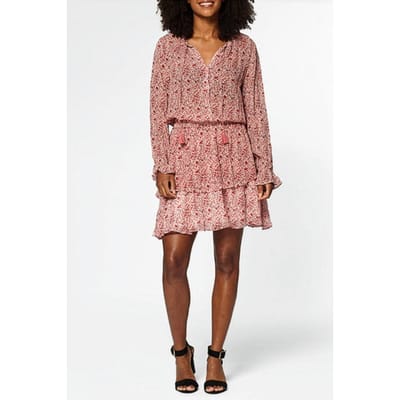 Circle of Trust Gaby Dress Longsleeve Red Tree Size: XS | Mini Dresses Outlet | Dames | Rood