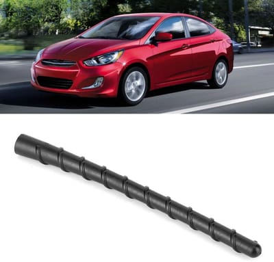 Dailygoods- Auto Antenne Universeel 18Cm - Stevig Ontwerp - Verbeterde Signaalkwaliteit - Geschikt voor AM/FM - Eenvoudige Installatie - Voor de meeste Auto's - Radio-antenne