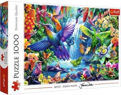 Trefl puzzel 1000 stukjes - Tropical Hummingbirds puzzel.