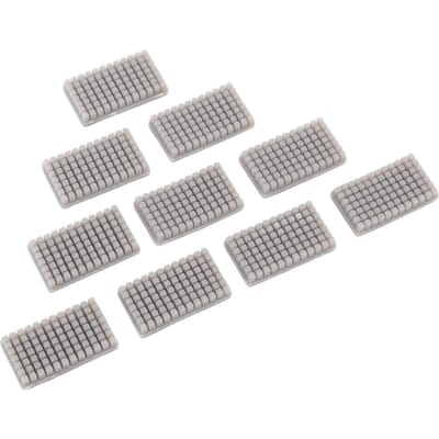 10 stuks nozzlewissers geschikt voor QIDI Plus 4 3D-printer hot-end, siliconenborstel 27x15x4,7 mm gray
