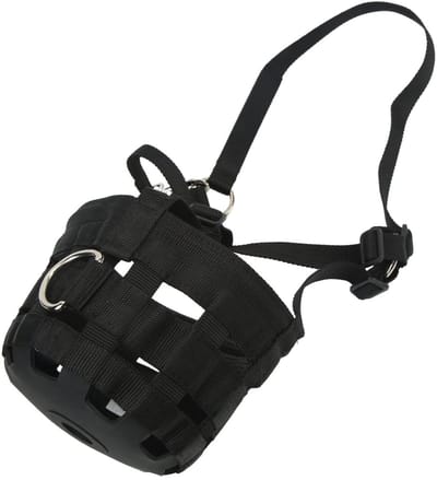 Allecto - Muilkorf voor Paarden - Begrazende Muilkorf - Verstelbare Riem - 63 cm - Anti-Bijten - Ademgaten - Veiligheid - Comfortabel