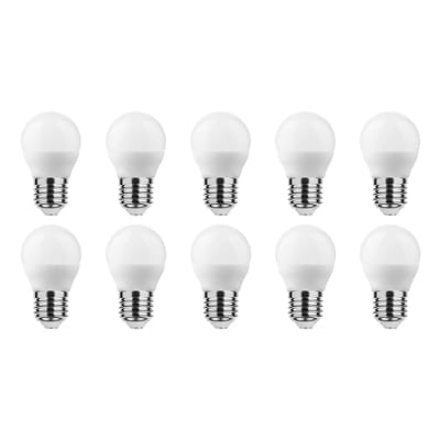 Technik E27 LED Lamp 4.9W - 470lm - 2700K - Warm Wit - LED Globe Mini P45 - Vervangt 40W Halogeen Gloeilamp - 10 stuks
