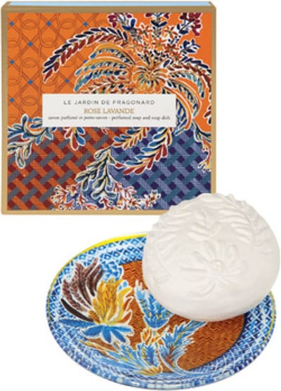 Fragonard Soaps & Shower Rose Lavande Geparfumeerde Zeep met Zeephouder