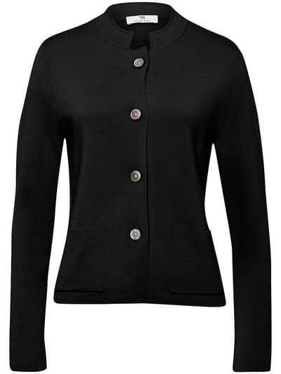 Tricotblazer Van Peter Hahn zwart