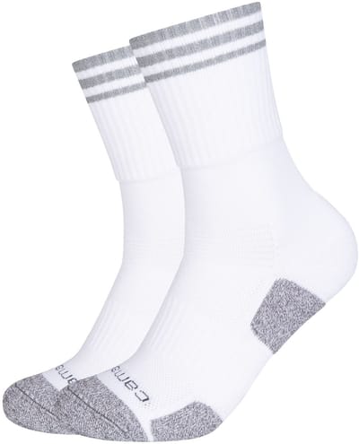 camano sokken unisex Coolmax performan. ademend mesh ventilatie reflecterend 2-pack verstevigde hiel teen middenvoetboogsteun functioneel zachte teennaad sport vrije tijd veiligheid.
