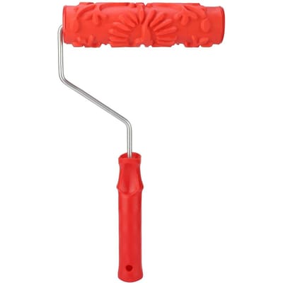 Huisdecoratie Doe-het-zelfgereedschap - Diatoom Slijmgereedschap Muurschilderen Rubber Reliëfroller red