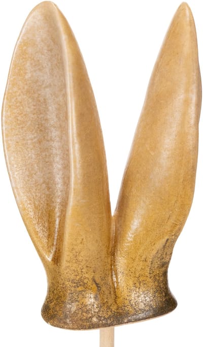 Tuinsteker met konijnenoren, lentefiguurtje voor tuin en paasdecoratie