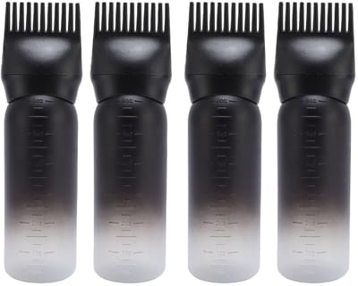 Allecto - Carrot Cap Plifier - Precisie Applicator Fles - Voor Haarverf en Olie - 4 Stuks - Haarverf Applicator - Gebruiksvriendelijk - Geschikt vo...